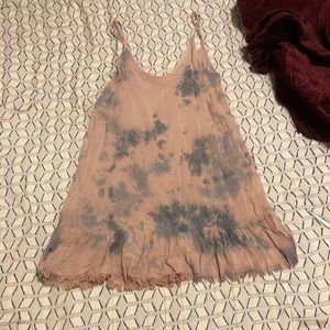 Blue and Pink flowy dress